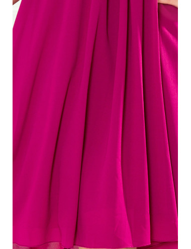 ALIZEE - robe en mousseline à nouer - FUCHSIA 