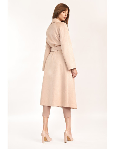 Manteau beige oversize 