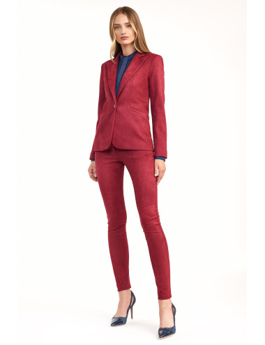 Veste simple boutonnage bordeaux 