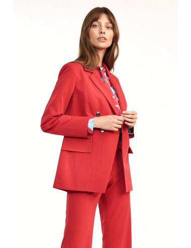 Veste rouge à double boutonnage 