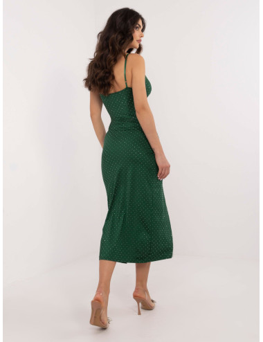 Robe de cocktail midi vert...