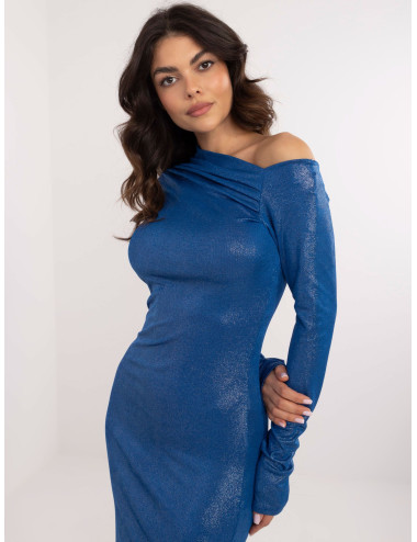 Robe de soirée longue bleu...