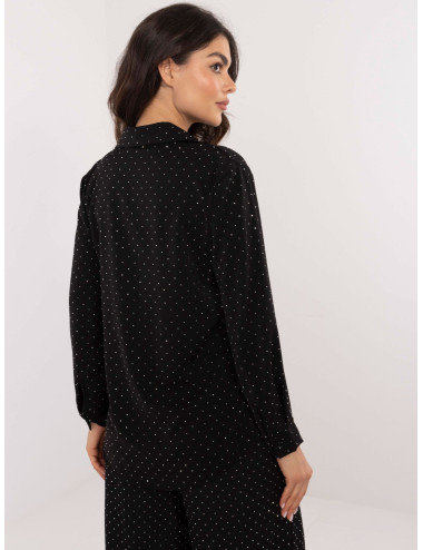 Chemise boutonnée noire