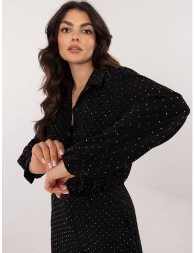 Chemise boutonnée noire