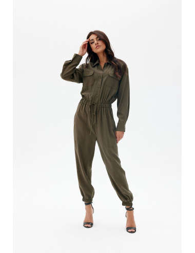 Farah - long jumpsuit with tie at the waist KHK 