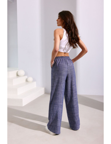 Lauren - loose fit trousers with a tied waist J02 