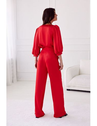 Elsa - long satin high-waist trousers CZE 