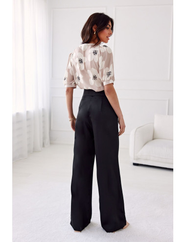 Elsa - long satin high-waist trousers CZA 