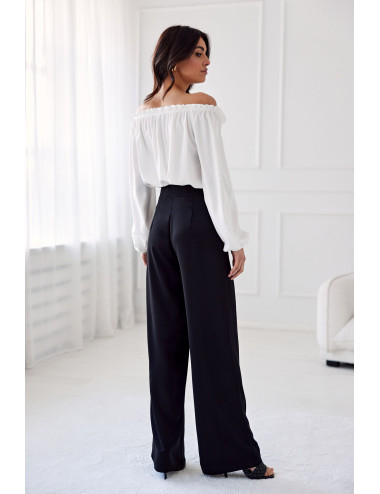 Alaya - long trousers with high waist and pockets CZA 