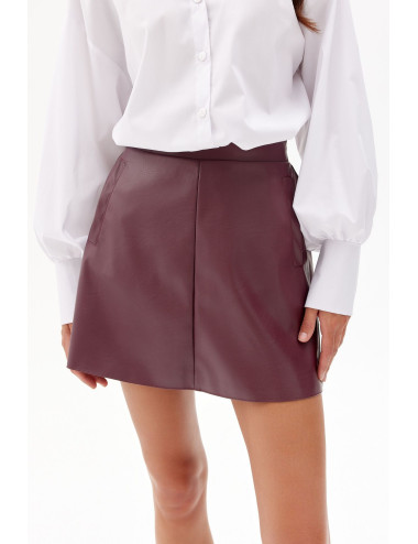 Jackie - mini skirt in imitation leather BOR 