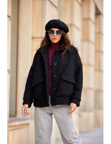 Ivon - oversize jacket of sheepskin type CZA 