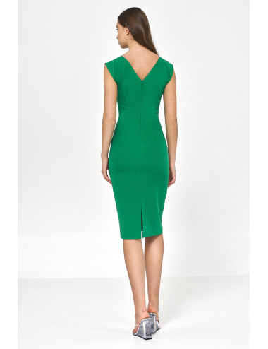 Robe crayon verte 