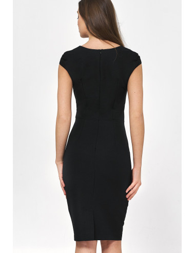 Robe crayon noire sous le genou 