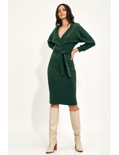 Robe portefeuille verte 