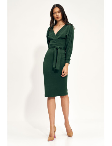 Robe portefeuille verte 