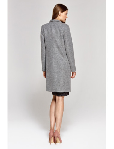 Manteau gris classique 