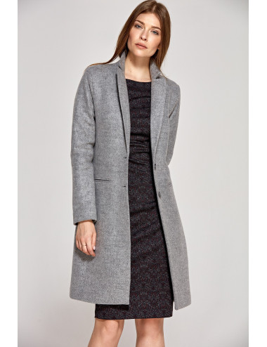 Manteau gris classique 