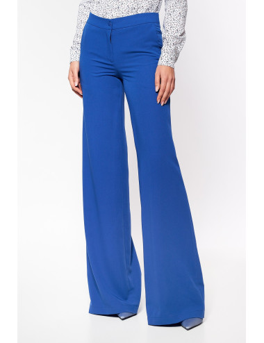 Pantalon palazzo bleu 