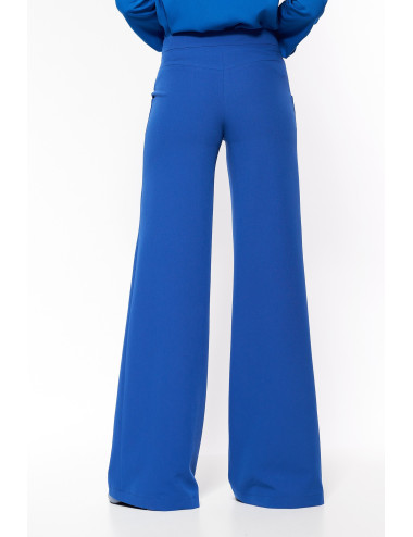 Pantalon palazzo bleu 