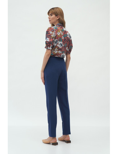 Pantalon à pli cobalt 