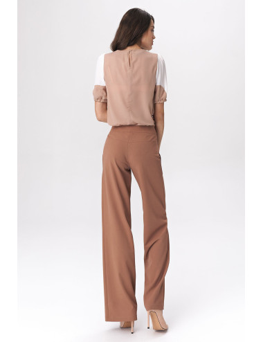 Pantalon palazzo caramel 