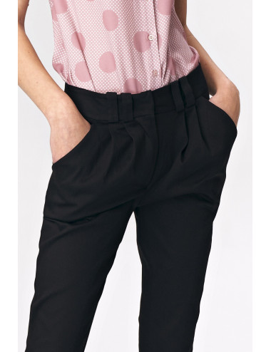 Pantalon femme noir fuselé 