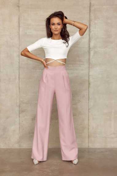 Wide women's high waist trousers ROZ  