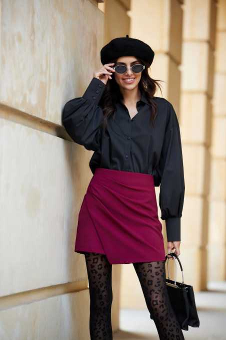 Selene - skirt-shorts with asymmetrical overlap BOR  