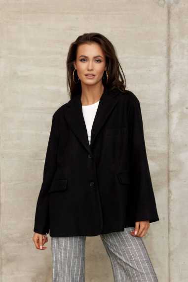 Women's oversize jacket with a wool blend CZA  