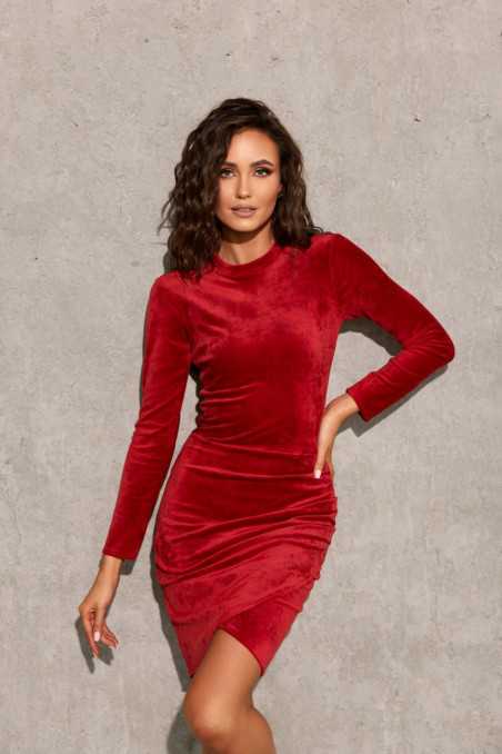 Angel - velvet dress with a turtleneck CZE  