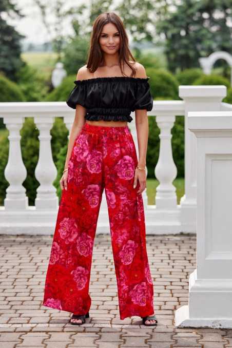 Capri - pantalon large à motifs  