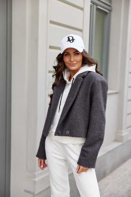 Renate - short double-breasted fur-lined jacket SZA  