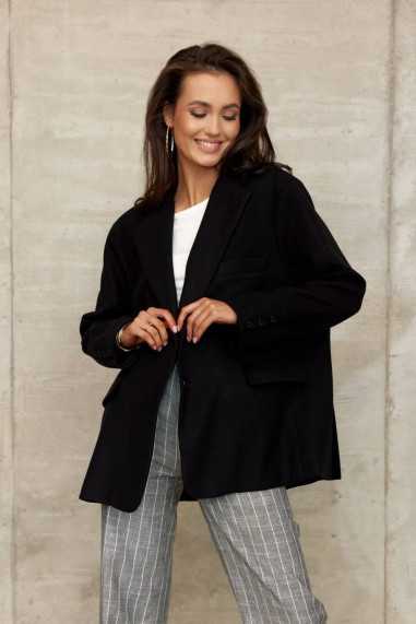 Women's oversize jacket with a wool blend CZA  