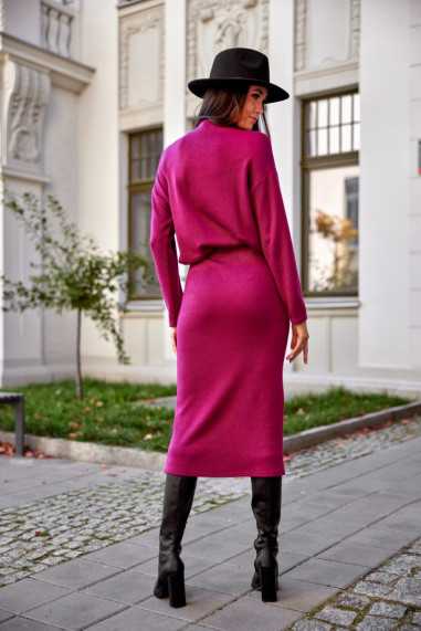 Lydia - knitted blouse with half turtleneck BIS  