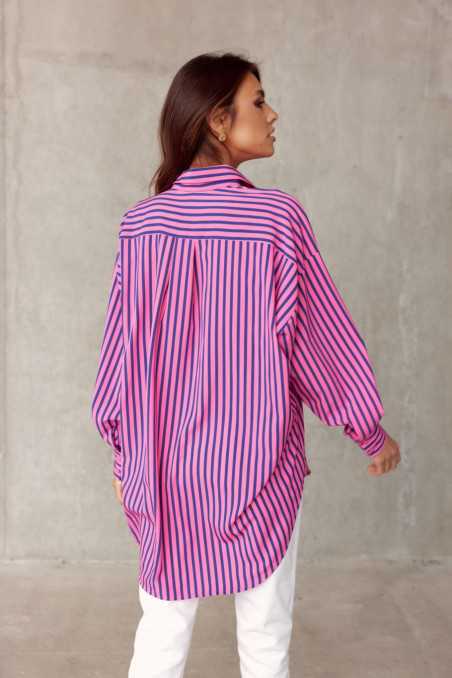 Olivia - striped oversize women's shirt P89  