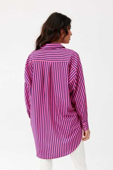 Olivia - striped oversize women's shirt P89  