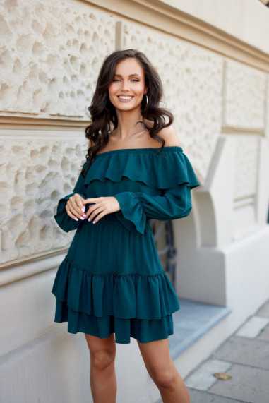 Almeria - off-the-shoulder dress with long sleeves BUT  