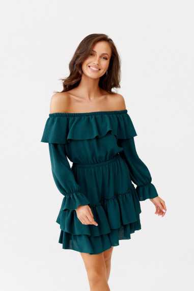 Almeria - off-the-shoulder dress with long sleeves BUT  