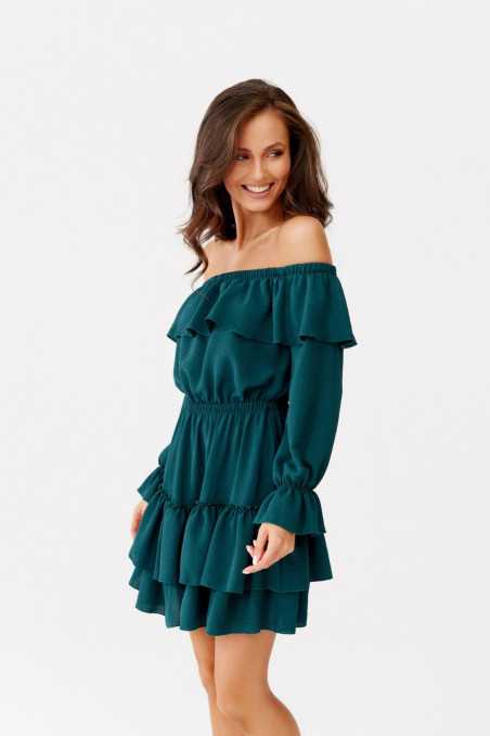 Almeria - off-the-shoulder dress with long sleeves BUT  