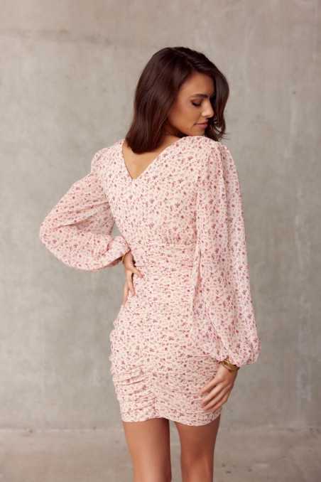 Amanda - fitted dress with puffy sleeves 16D  