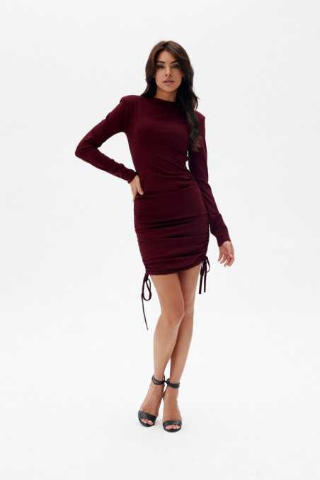 Amelia -  dress with pleats and adjustable length BOR  