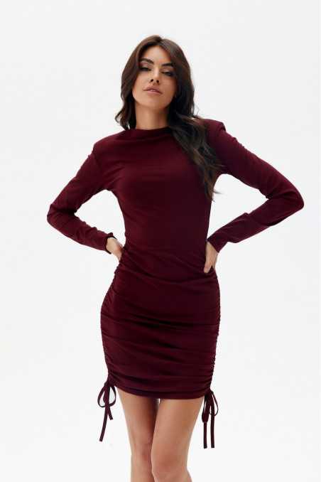 Amelia -  dress with pleats and adjustable length BOR  