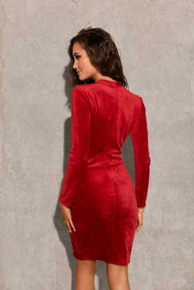 Angel - velvet dress with a turtleneck CZE  