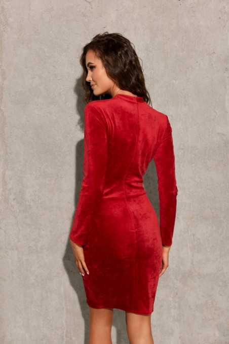 Angel - velvet dress with a turtleneck CZE  