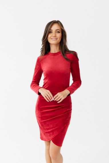 Angel - velvet dress with a turtleneck CZE  
