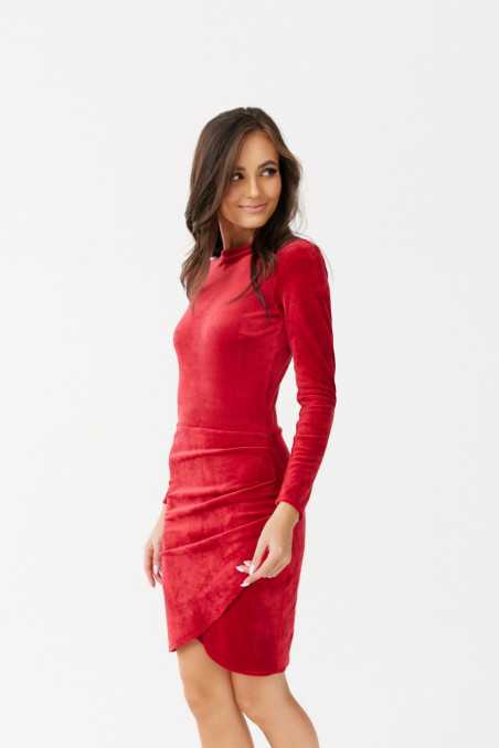 Angel - velvet dress with a turtleneck CZE  