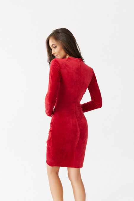 Angel - velvet dress with a turtleneck CZE  