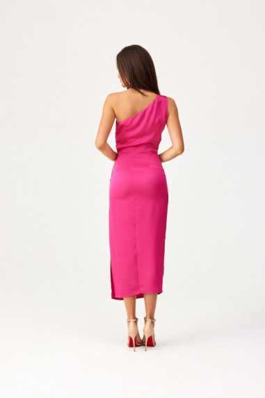 Celine - one shoulder satin midi dress AMA  