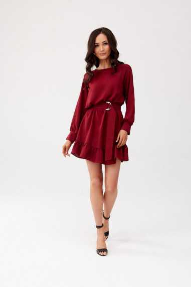 Sintra - mini dress with adjustable waist belt BOR  