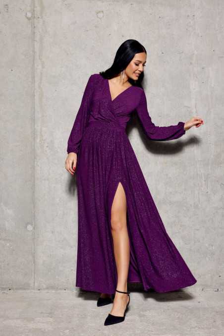 Tiffany - glitter maxi dress with long sleeves BIS  